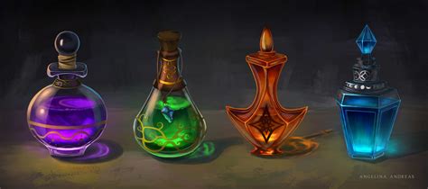 Magical potion glass volume